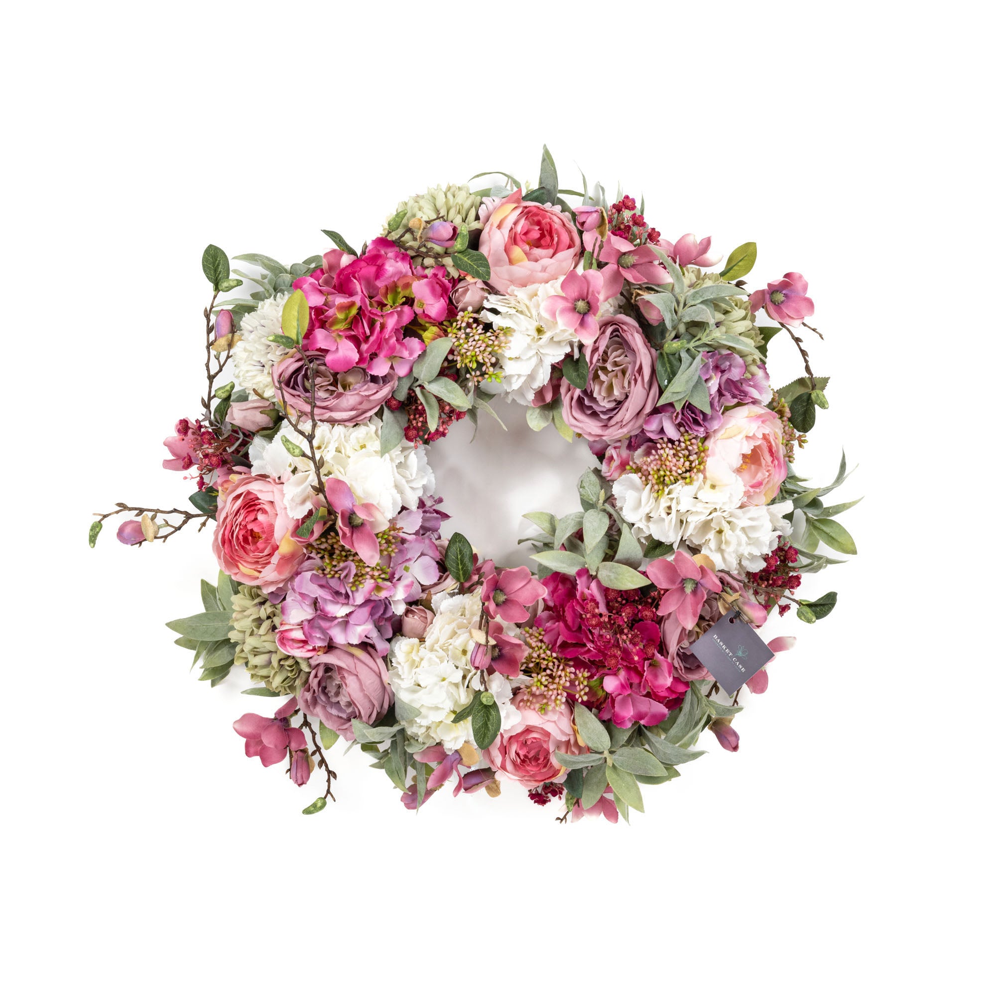 Wreath - Full Floral Mixed Pink