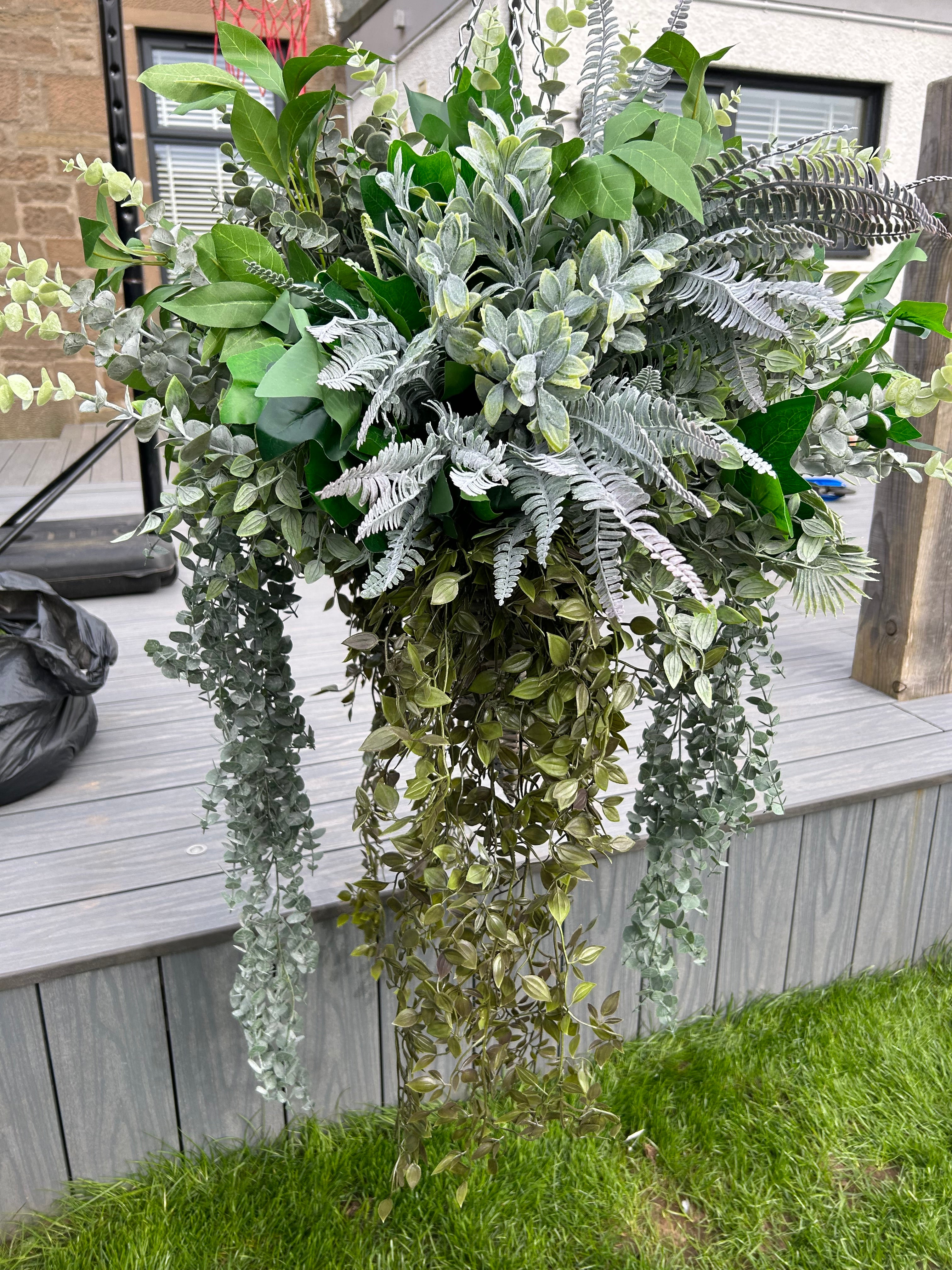 Handmade Basket - Greenery