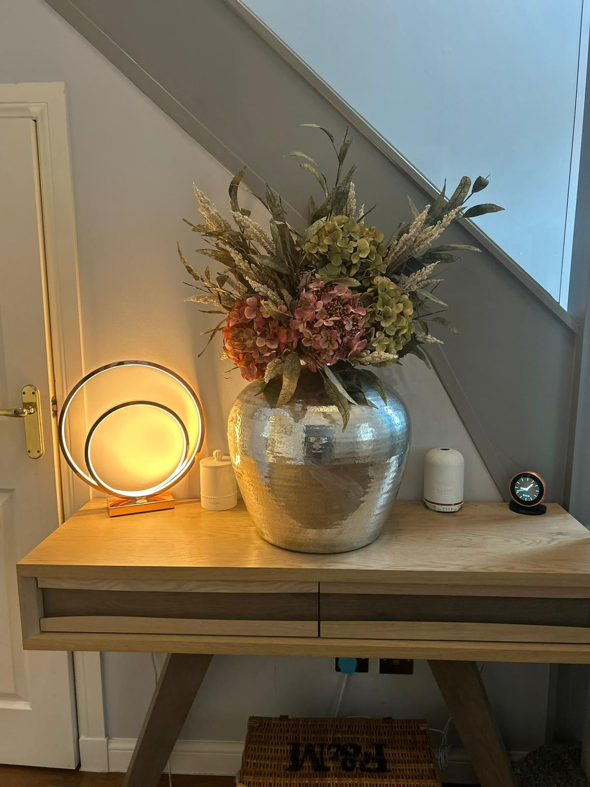 Luxury Chrome Vase Display