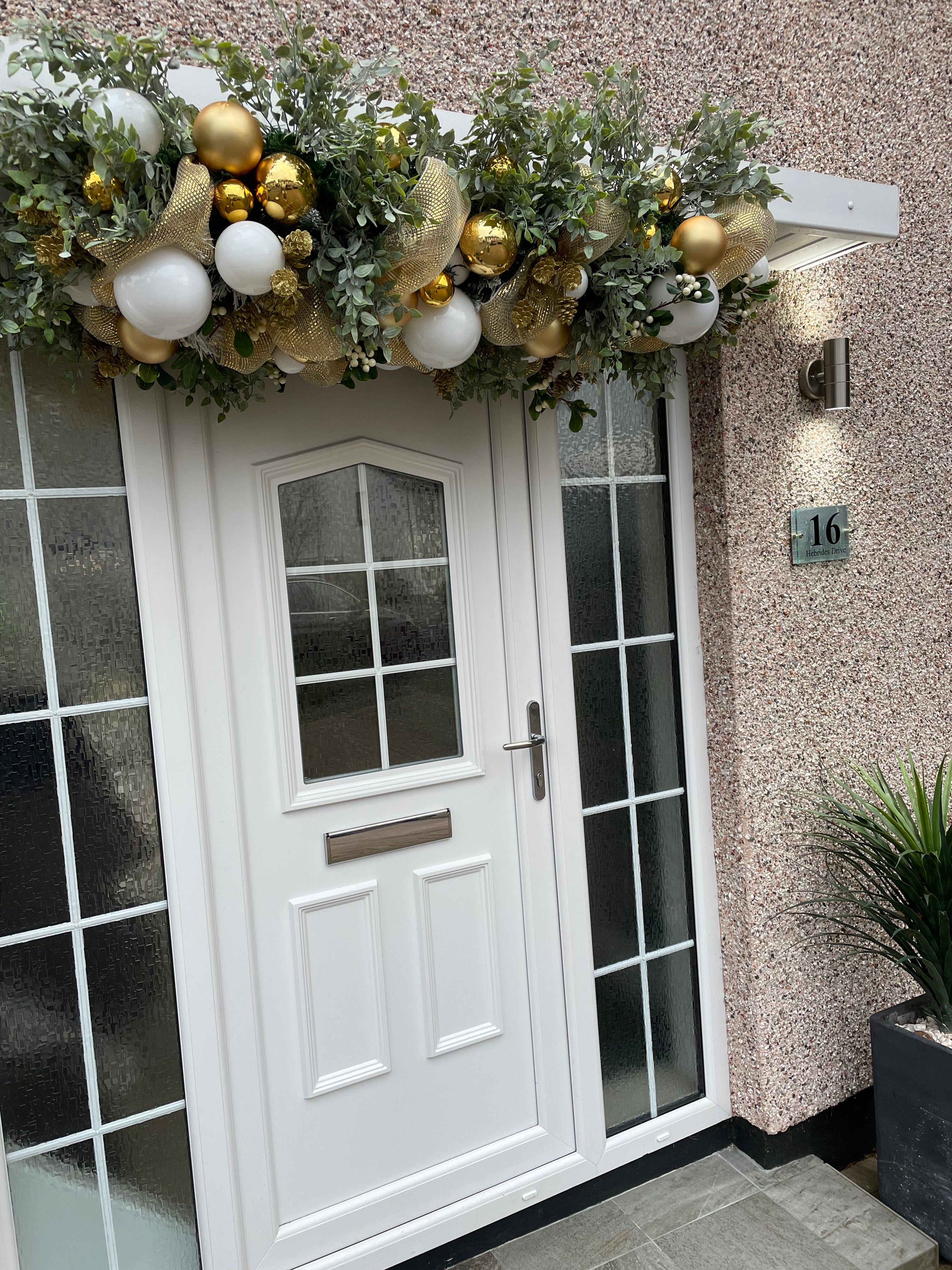 Bespoke Christmas Door Canopy