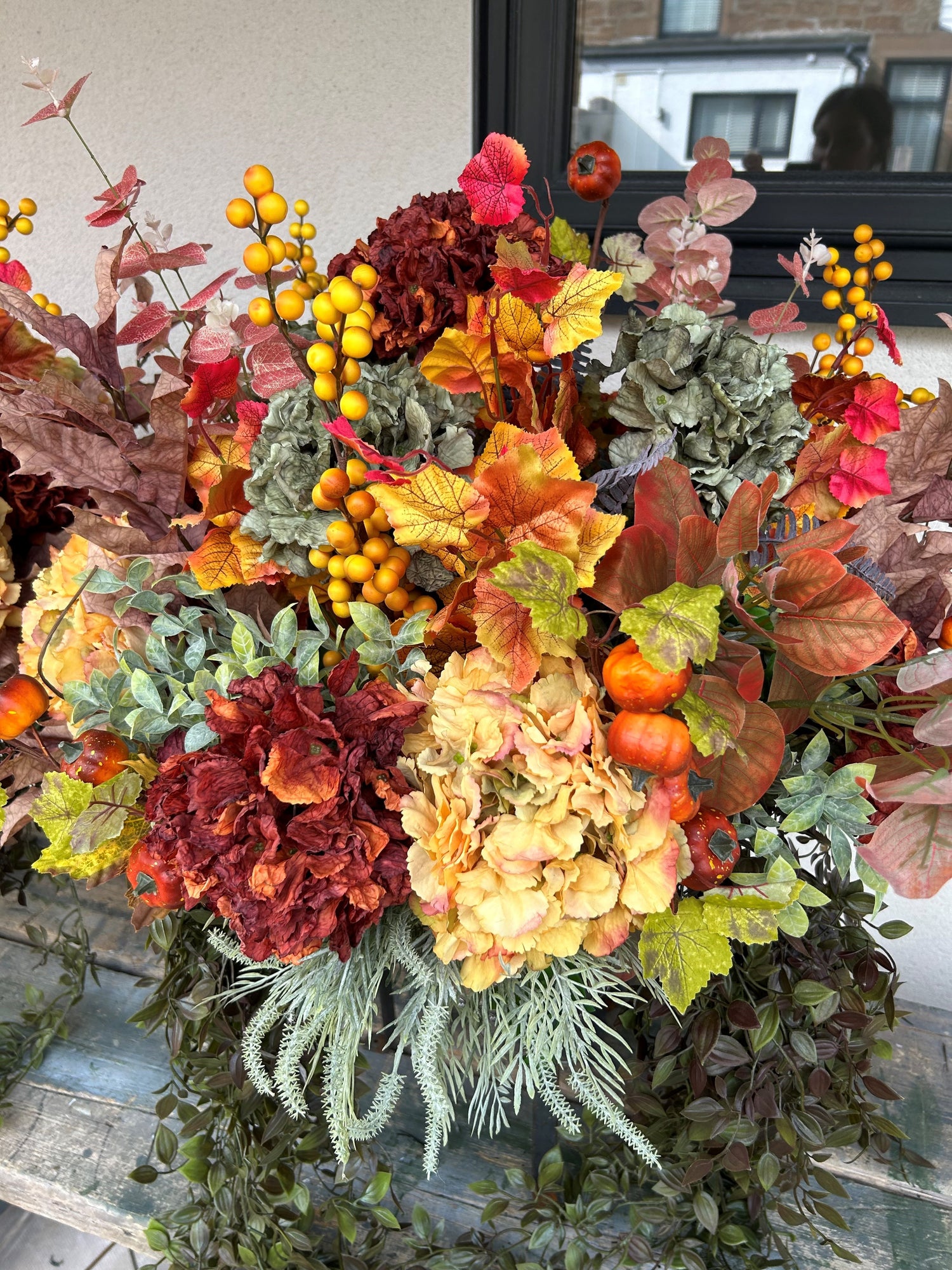 autumn hanging basket plants Bespoke Autumn 12" Hanging Basket – Basket Case Flowers