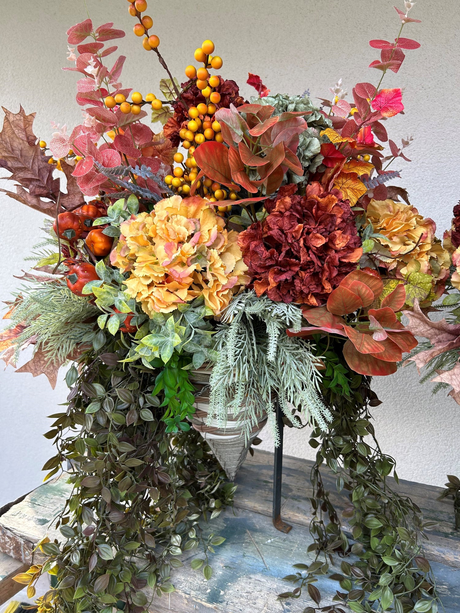 Bespoke Autumn 12&quot; Hanging Basket