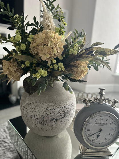 Luxury Yellow Bloom Stone Vase Display