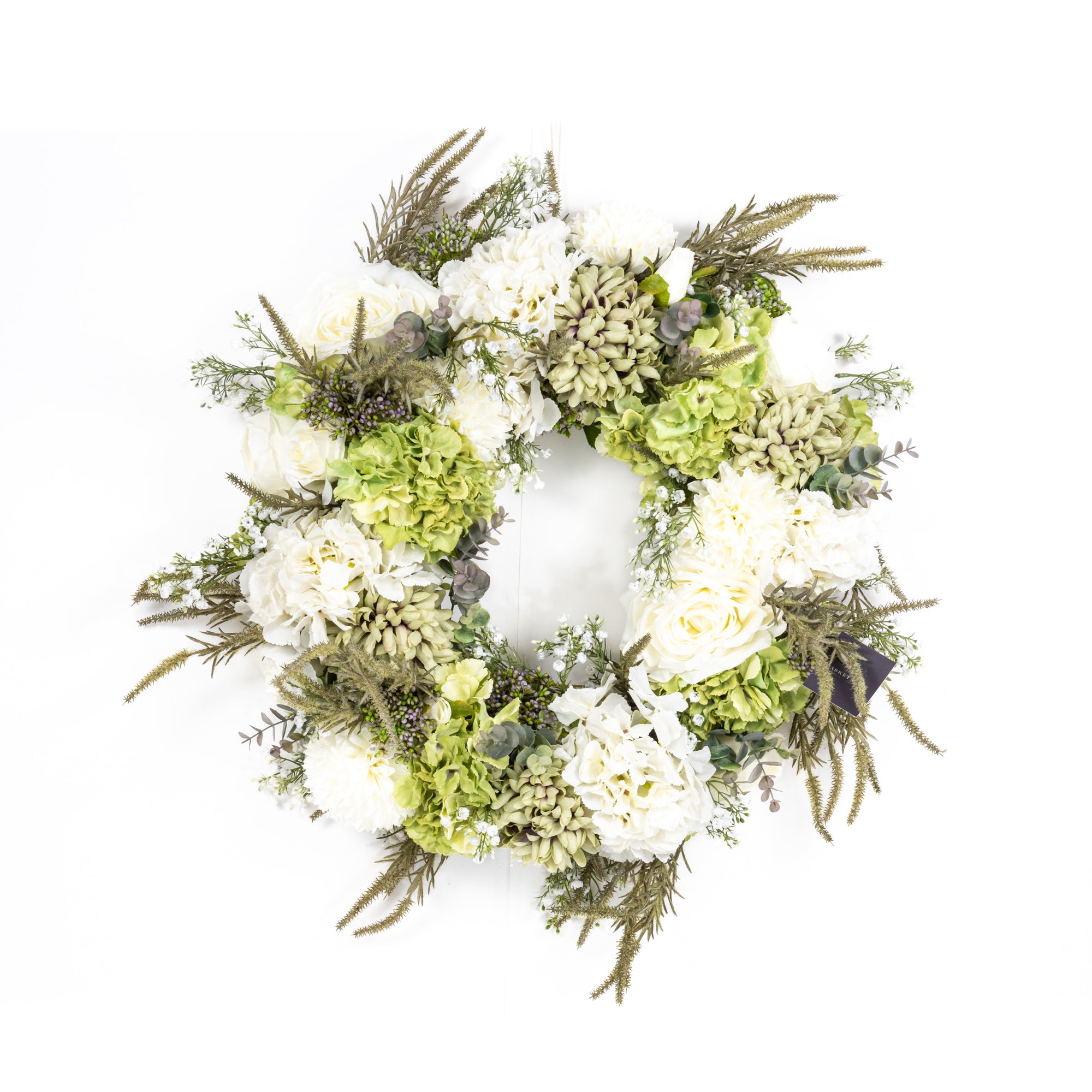 Wreath - Full Floral Ivory Green